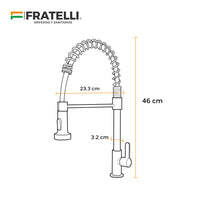 Llave P/Cocina al Mueble GBRA-6 SS 304 -Satin Gold-Fratelli