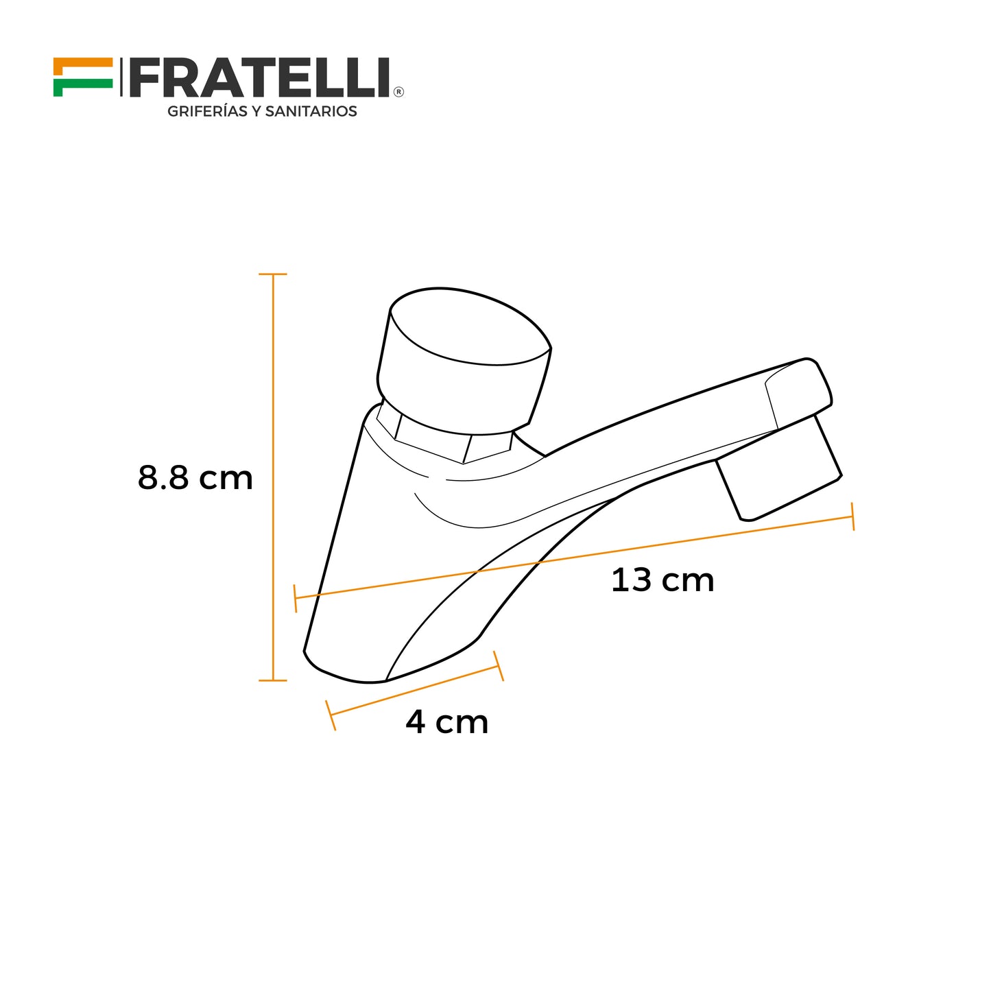 Llave Temporizado P/ Lavatorio 338 Gs1101 Fratelli