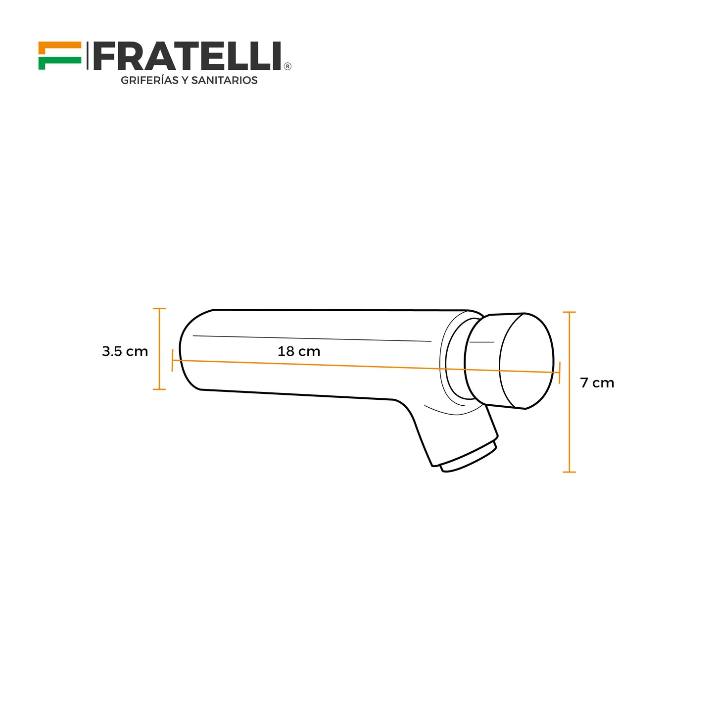 Llave Temporizado P/Lavatorio  Pared Ltpa-18 Hc Gs1110/ 18Cm -Fratelli