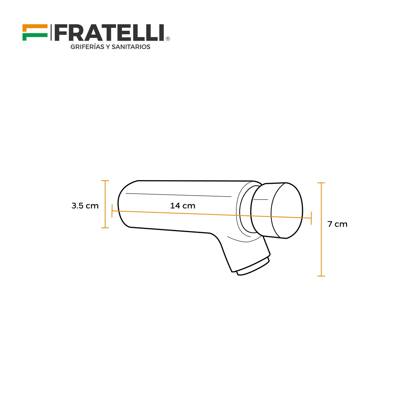 Llave Temporizado P/Lavatorio  Pared Ltpa-18 Hc Gs1110/ 18Cm -Fratelli