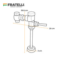 Fluxometros P/Urinario C/Chica -  Gs8105-1  - Fratelli