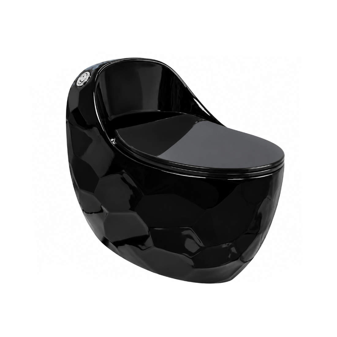 INODORO ONE PIECE ROCOSO AFRODITA + TAPA ASIENTO Y ACCES. NEGRO (650X430X600) - FRATELLI PREMIUM