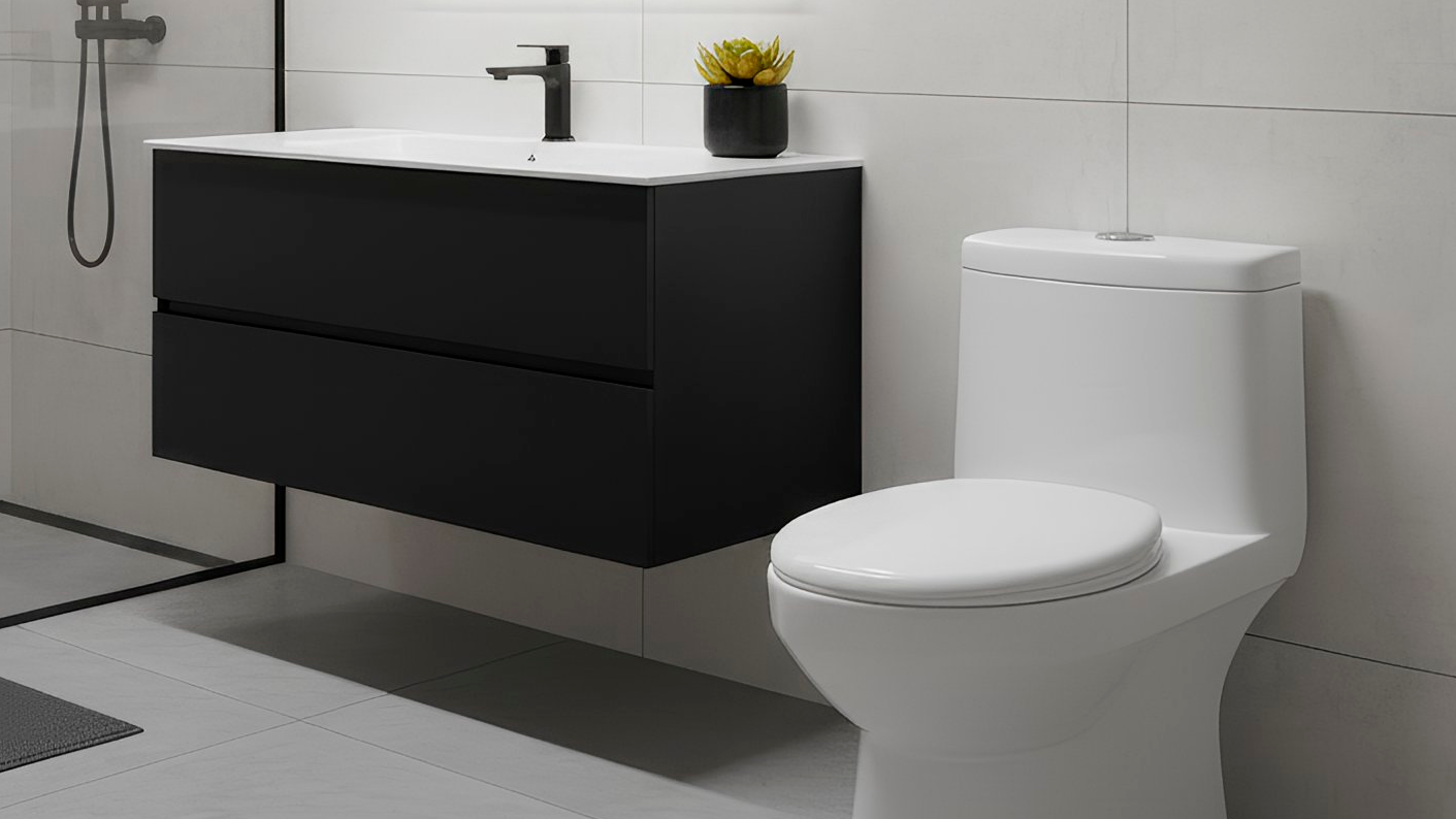 Inodoro One Piece Kioto + Tapa Asiento y Acces. HTD Blanco (680X365X750) - Fratelli Premium