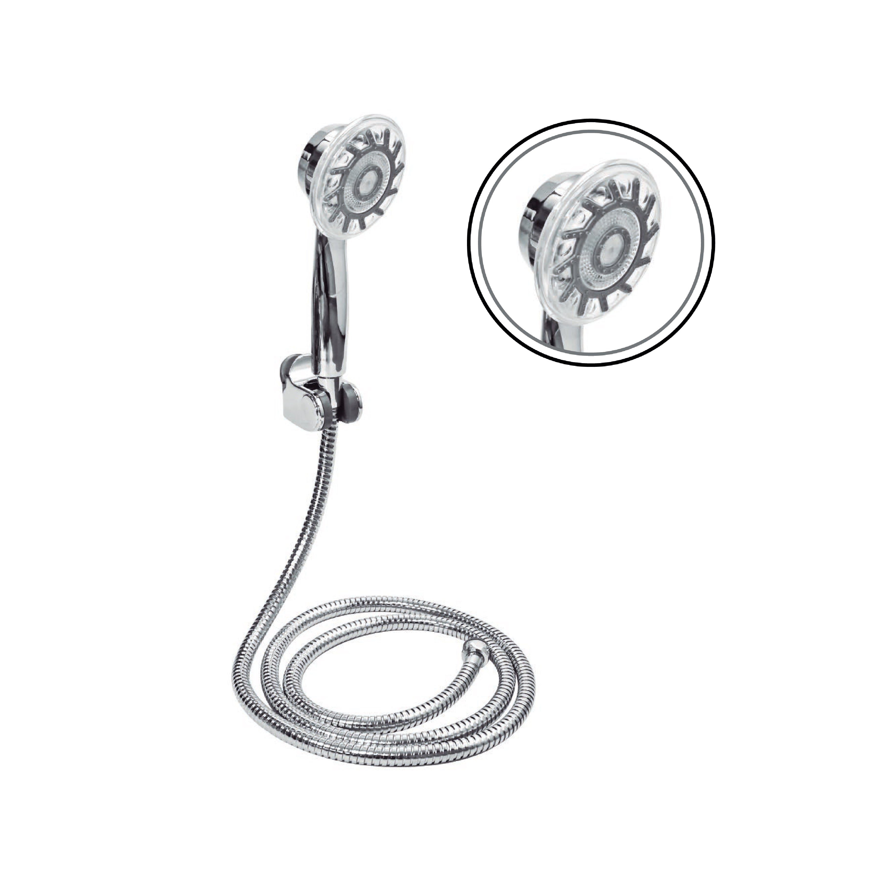 Ducha Teléfono Led C/Manguera Barcelona TH-1780 Fratelli
