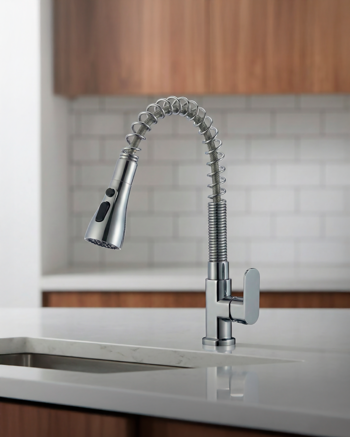 LLAVE P/COCINA AL MUEBLE ALBA C/3 FUNCIONES -CROMADO -FRATELLI