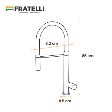 Mezcladora Love Series P/Cocina Goldenrose/Black - Fratelli