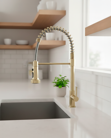 Llave P/Cocina al Mueble GBRA-6 SS 304 -Satin Gold-Fratelli