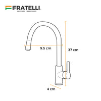 Mezcladora Monoc. P/Cocina Al Mueble Maui-1  Bronce Gun Grey - Fratelli Premium