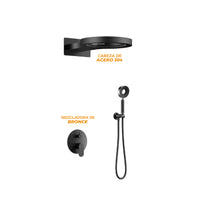 MEZCLADORA DE DUCHA ORBIS BLACK - FRATELLI SIGNATURE