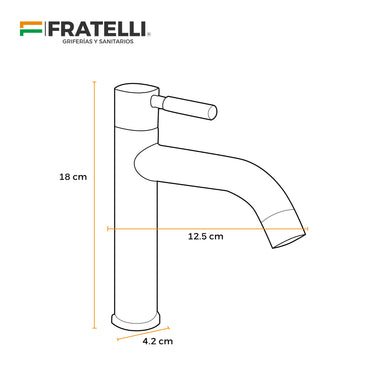 Llave Minimalista P/Lavatorio (Bajo) Mgrt 1 - Satinado