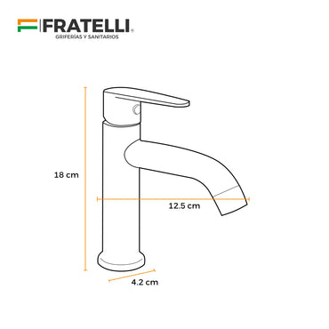 Llave Minimalista P/Lavatorio (Bajo) Mgrt 2 (P) - (Satinado)
