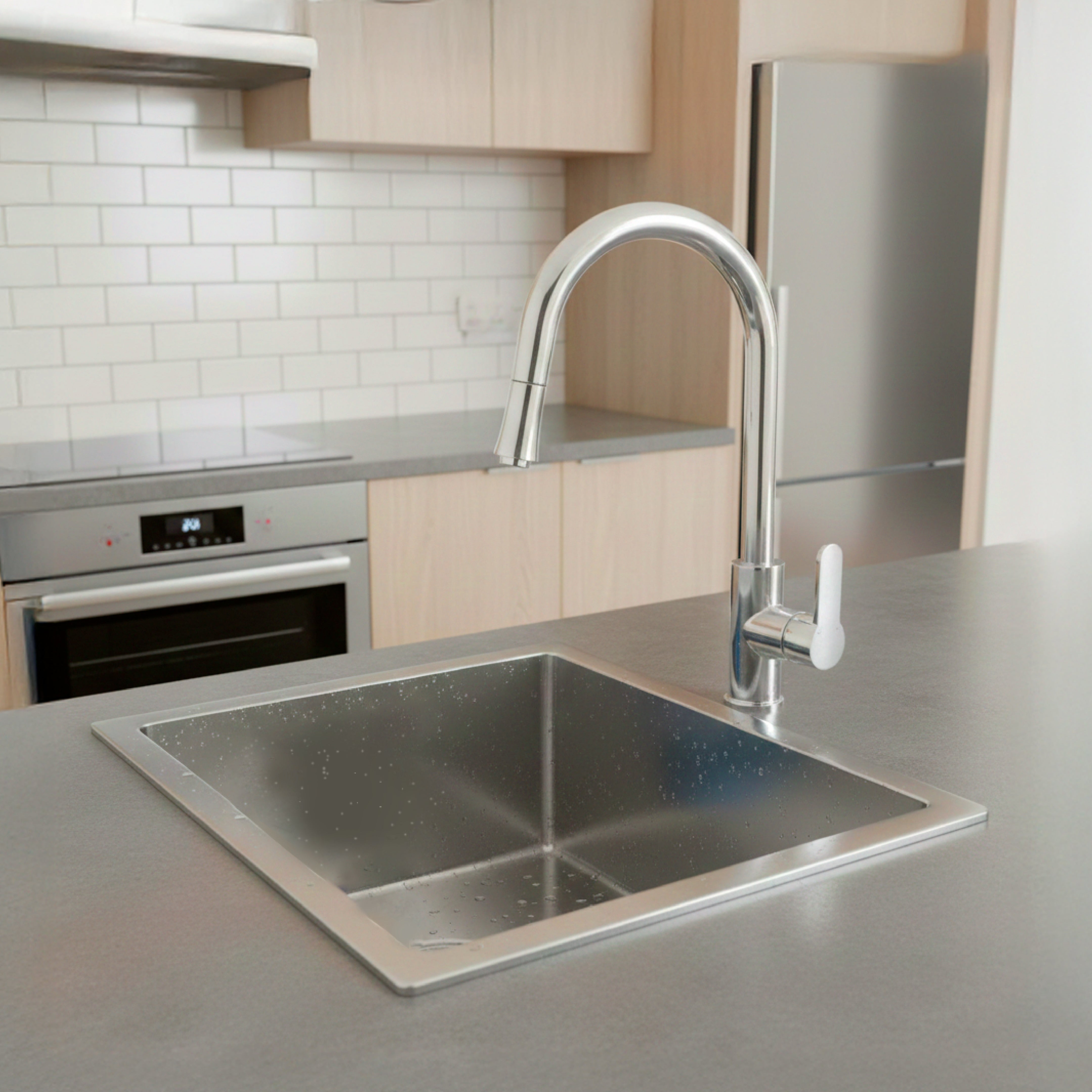 COMBO GRIFERIA MEZCLADORA DE BRONCE + LAVADERO 45x40  – FRATELLI