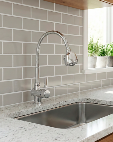 Mezcladora Monocomando P/Cocina Pico corrugado BHS B-1