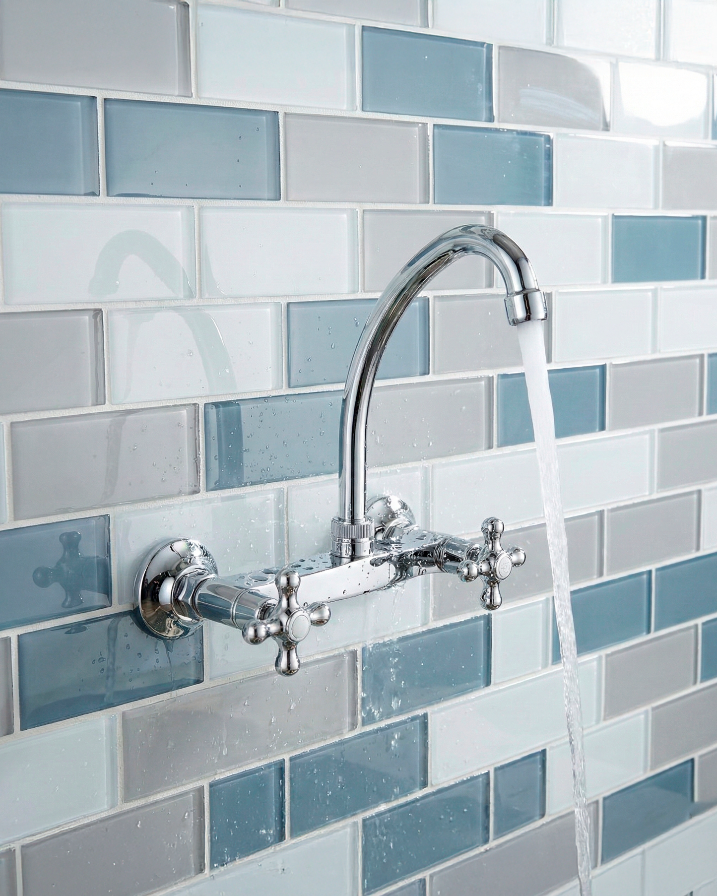 Mezcladora P/Cocina 8" Pared Tip. Ganzo -3010- NS - Cruz Fratelli