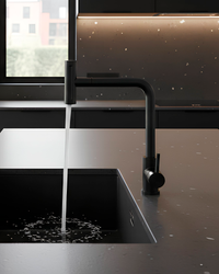 Mezcladora P/Cocina al Mueble Acero Inox. 4 funciones SGP -Black-Fratelli