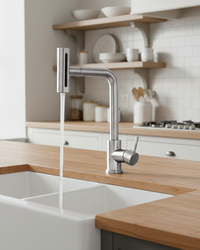 Mezcladora P/Cocina al Mueble Acero Inox. 4 funciones SGP -Cromado-Fratelli