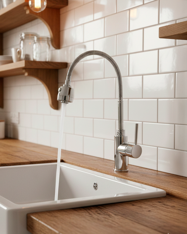 Mezcladora P/Cocina al Mueble Acero Inox. VL -Cromado-Fratelli