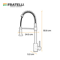 Mezcladora Monoc. P/Cocina Al Mueble Navarra-1  Bronce Gold - Fratelli Premium