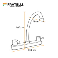 Mezcladora P/Cocina 8"Mueble Tip.Ganzo -3008- New Style- Aleta1 Fratelli
