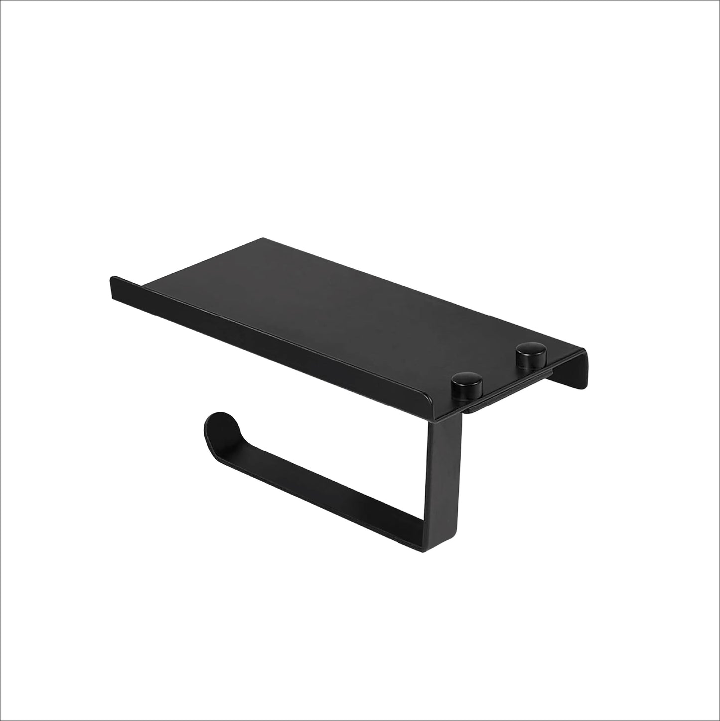 Papelera con Holder Celular Turin-1 Black - Fratelli