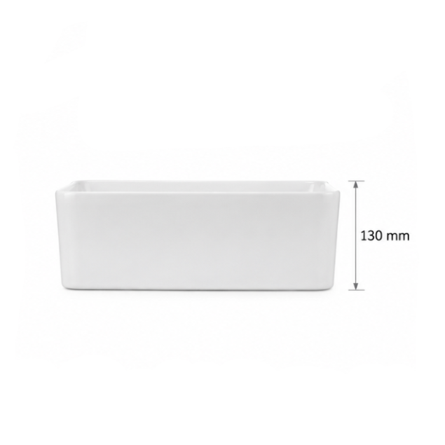 BOWL LOZA (F05) MOD. CUADRADO BLANCO 360X360X130 FRATELLI