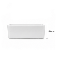 BOWL LOZA (F05) MOD. CUADRADO BLANCO 360X360X130 FRATELLI