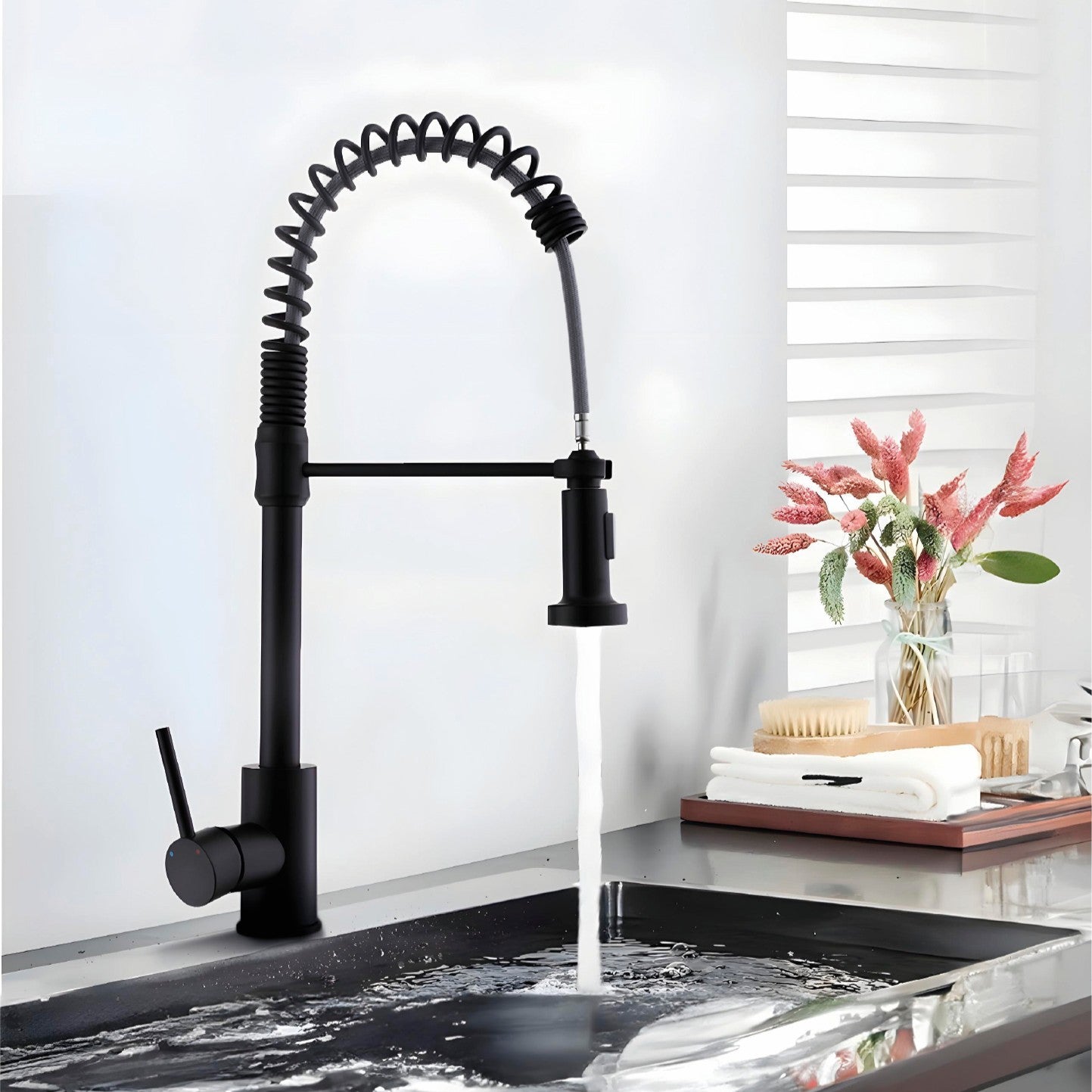 Mezcladora Monoc. P/Cocina Al Mueble Navarra-1  Bronce Black- Fratelli Premium