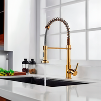 Mezcladora Monoc. P/Cocina Al Mueble Navarra-1  Bronce Gold - Fratelli Premium