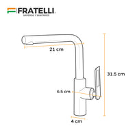 Mezcladora Monoc. P/Cocina Al Mueble Sexy Soul Bronce Cromado - Fratelli Premium