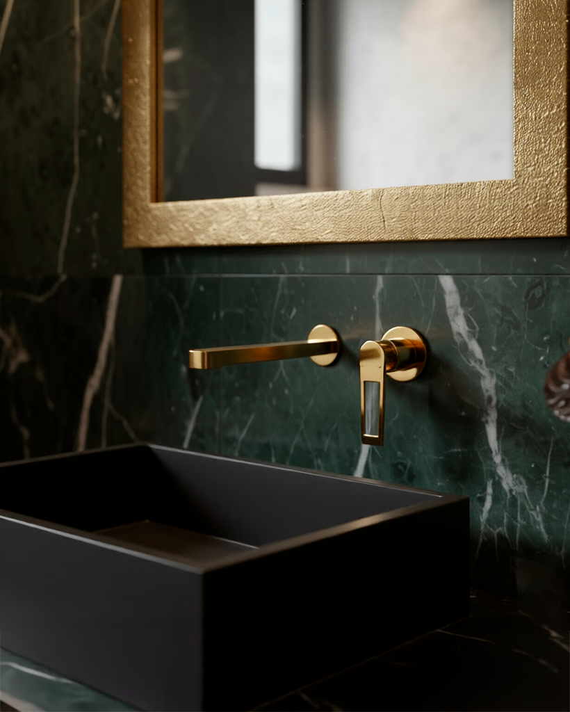 Mezcladora Monoc.P/Bowl Pared Sexy Soul Bronce Gold - Fratelli Premium