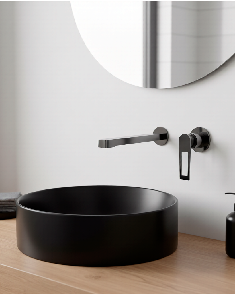 Mezcladora Monoc.P/Bowl Pared Sexy Soul Bronce Gun Grey - Fratelli Premium