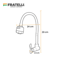 Llave P/Cocina A La Pared Sfna 7-P -Satinado -Fratelli