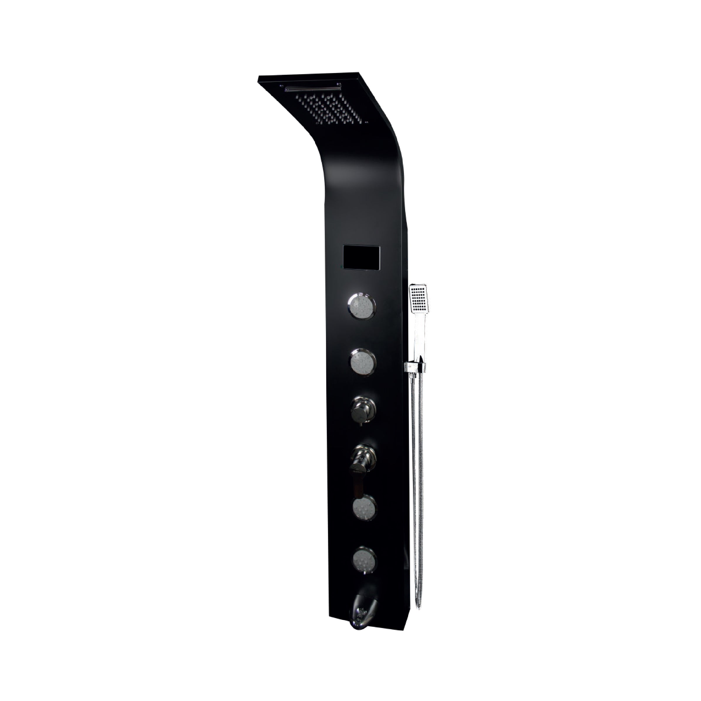 Panel De Ducha Inox Led Matt Black Sk-8006 - Fratelli (negro mate)