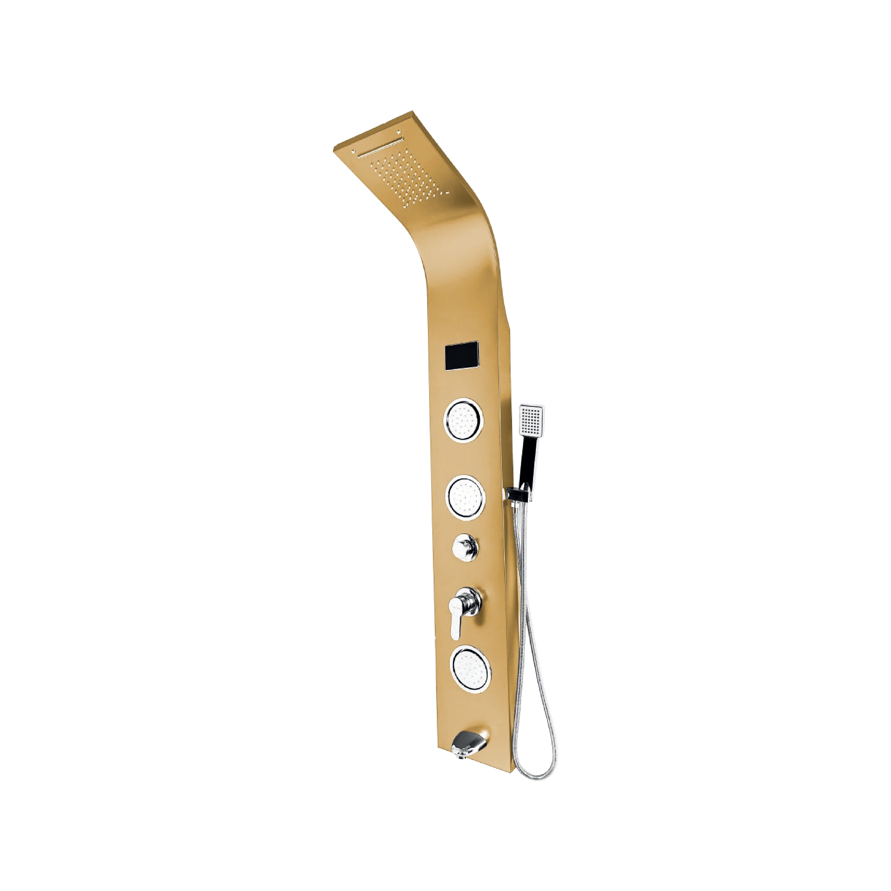 Panel De Ducha Inox Led Satin Gold Sk-8004 - Fratelli