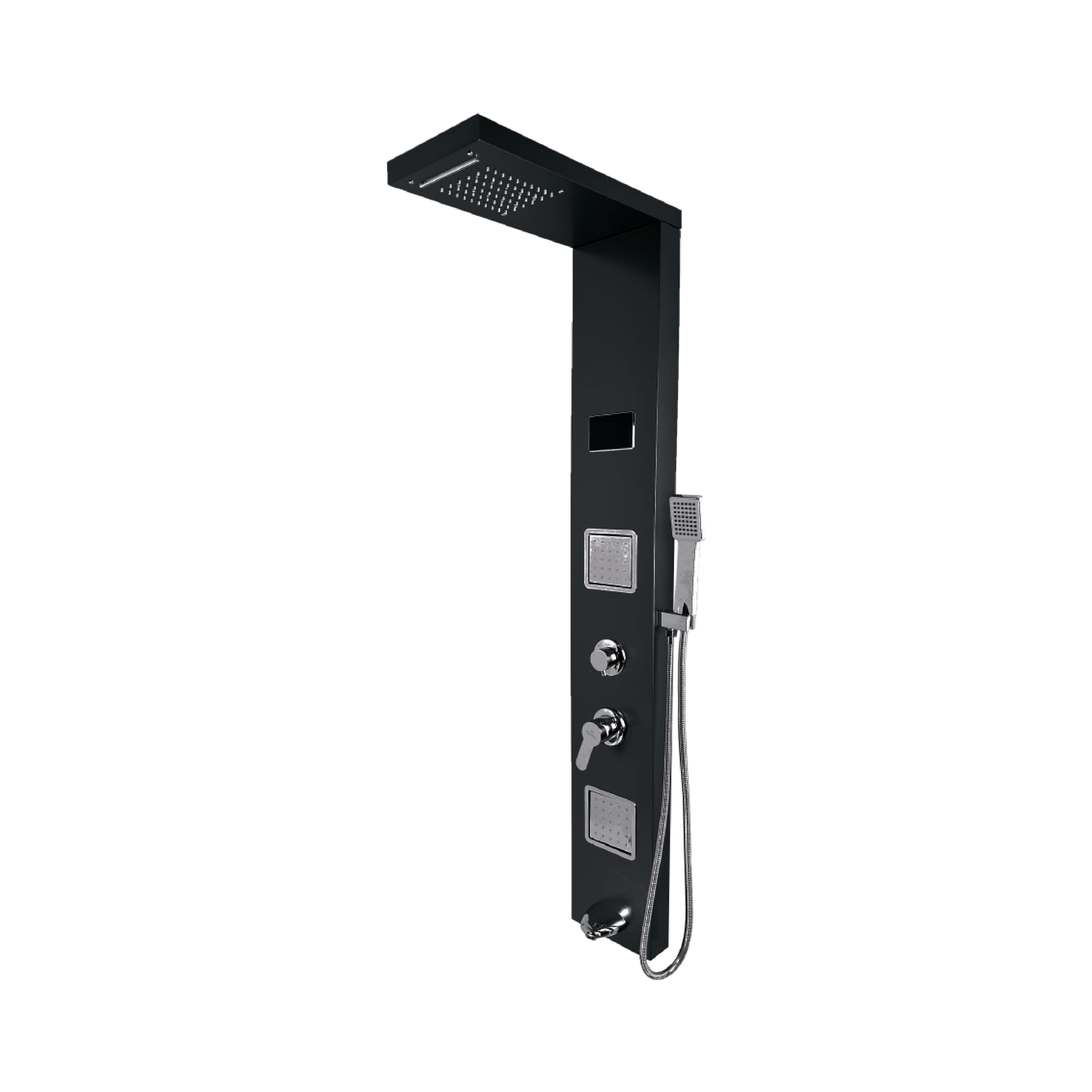 Panel De Ducha Inox Led Matt Black Sk-8015 - Fratelli