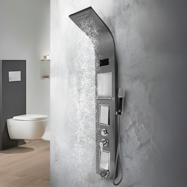 Panel De Ducha Inox Led C/Jabonera Satinado Sk-8051 - Fratelli