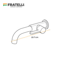 Llave P/ Bowl a la Pared Toronto 2P - Cromado - Fratelli