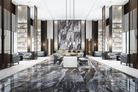 Porcelanato VPKG1890009 Negro-Gris Marmoleado