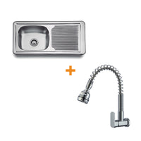 LAVADERO 0010010059 + LLAVE RYL CROMADO– FRATELLI