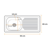 LAVADERO 0010010059 + LLAVE RYL BLACK– FRATELLI