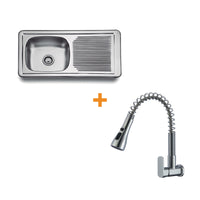 LAVADERO 0010010059 + LLAVE ALBA CROMADO  – FRATELLI