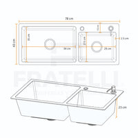 COMBO GRIFERIA AGUA FRIA + LAVADERO PRM 7843  – FRATELLI