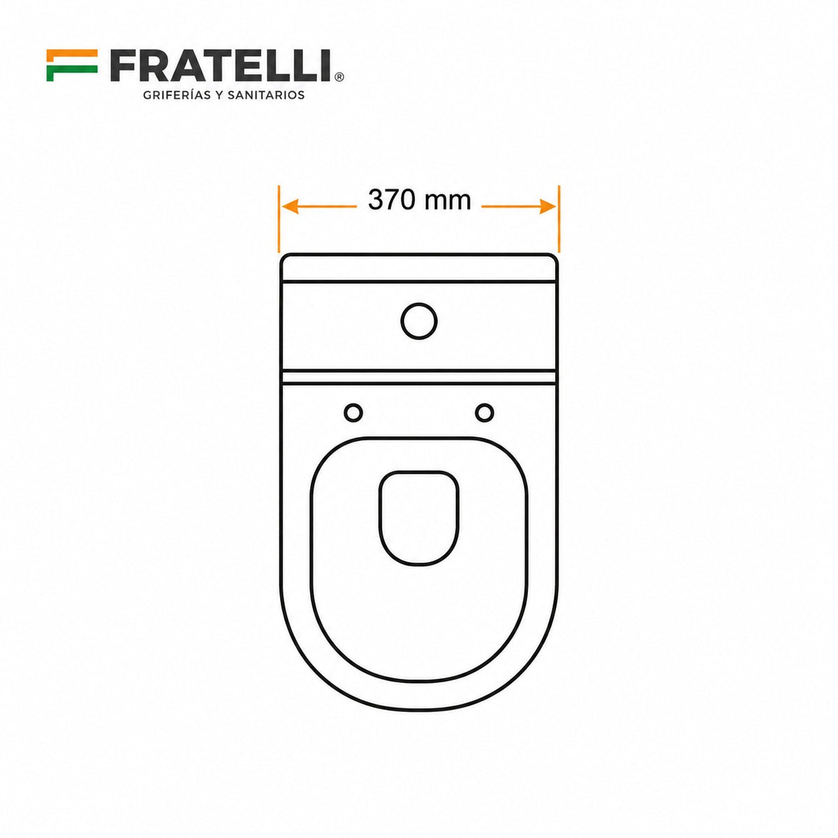 INODORO ONE PIECE PRS EVO + TAPA ASIENTO  Y ACCES. BLANCO (670X370X710) - FRATELLI PREMIUM