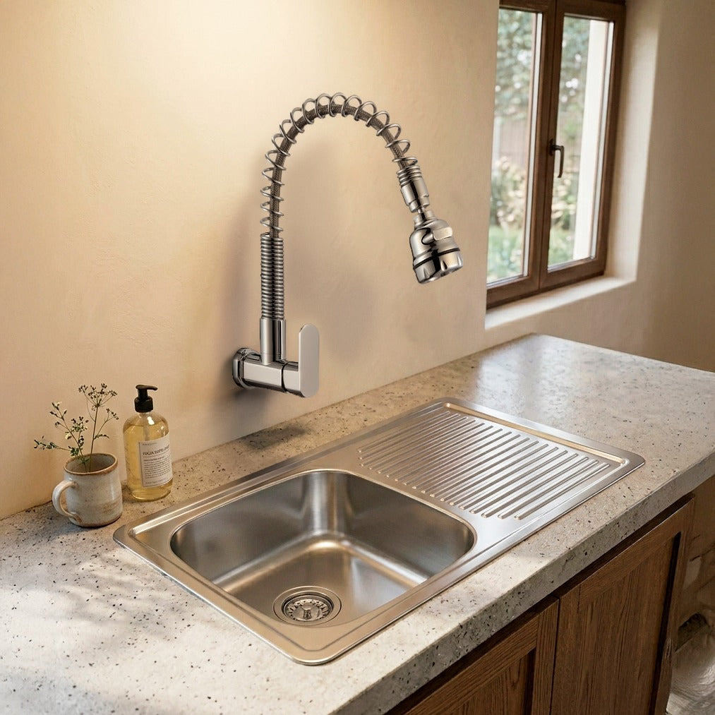 LAVADERO 0010010059 + LLAVE RYL CROMADO– FRATELLI