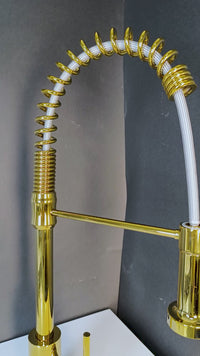 Mezcladora Monoc. P/Cocina Al Mueble Navarra-1  Bronce Gold - Fratelli Premium