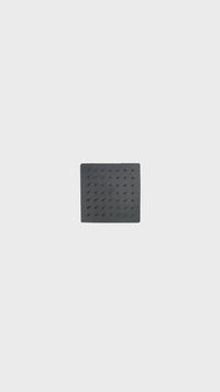 CABEZA D/DUCHA 12"+BRAZO P/6012 -SANDS 1 SUS 304 BLACK -FRATELLI PREMIUM