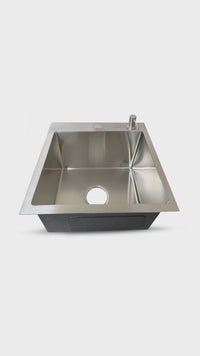 Prm-4545S Lavadero Prime De Acero Inox. Satinado C/Acces. 45X45X23Cm - Fratelli