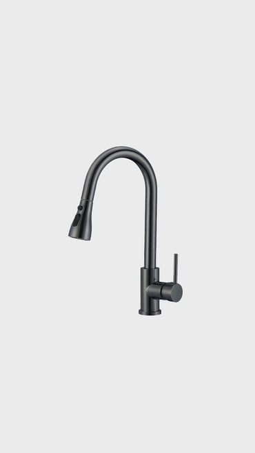 Mezcladora P/Cocina al mueble Acero Inox. 3 Funciones CN -Gun Grey-Fratelli