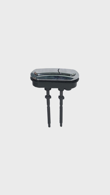 Botón doble pulsador Ovalado para baños Minimalistas - Fratelli