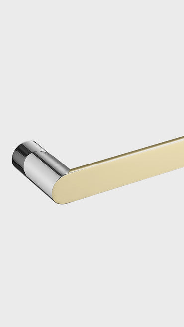 Toallero Barra F9200-4 Base Redonda Minimalista Ss 304 Cromado & Gold - Fratelli